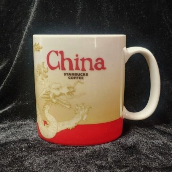 Starbucks Collectible 16oz China Mug Coffee Cup Made in China 2012 Dragon - Picture 1 of 9